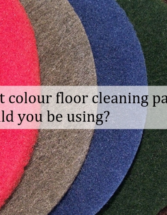 What colour floor cleaning pads should you be using?