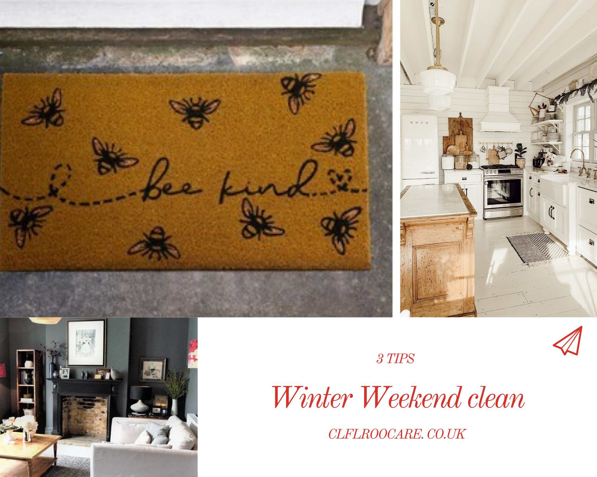 Top 3 tips on a good winter weekend clean