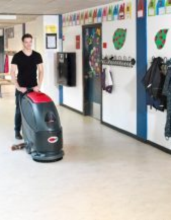 How Does a Floor Scrubber Work?