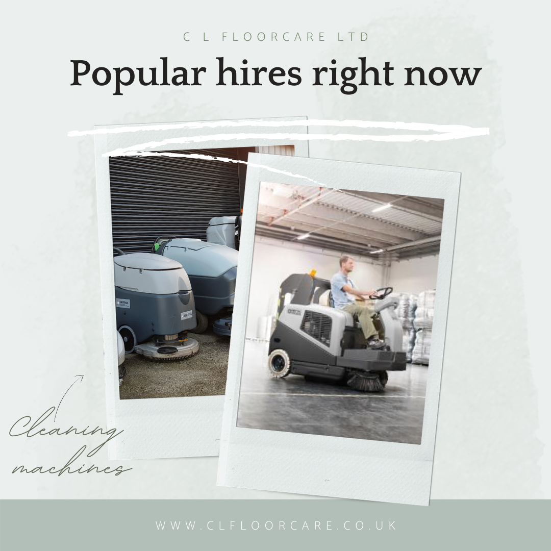 C L Floorcare’s Popular Hire Cleaning Machines Right now!
